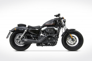 Zard "Matte Black Cerakote finish" Sport volledig systeem 2-1 Harley Davidson Sportster 883 & 1200 2003-2013